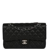 Chanel Medium Classic Double Flap Black Caviar Silver Hardware - Thumbnail View 1