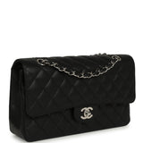 Chanel Medium Classic Double Flap Black Caviar Silver Hardware - Thumbnail View 2
