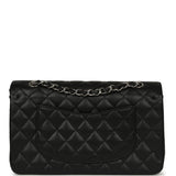 Chanel Medium Classic Double Flap Black Caviar Silver Hardware - Thumbnail View 4