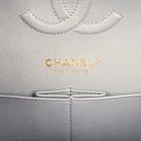 Chanel Medium Classic Double Flap Bag Purple Iridescent Lambskin Light Gold Hardware - Thumbnail View 9