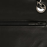 Chanel Medium Classic Double Flap Bag Black Patent Silver Hardware - Thumbnail View 8