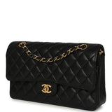 Pre-owned Chanel Medium Classic Double Flap Bag Black Caviar Gold Hardware - Thumbnail View 5
