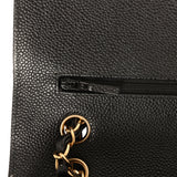 Pre-owned Chanel Medium Classic Double Flap Bag Black Caviar Gold Hardware - Thumbnail View 8