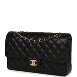 Pre-owned Chanel Medium Classic Double Flap Bag Black Caviar Gold Hardware - Thumbnail View 5