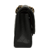Pre-owned Chanel Medium Classic Double Flap Bag Black Caviar Gold Hardware - Thumbnail View 3