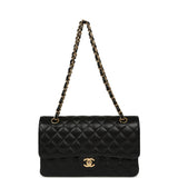 Pre-owned Chanel Medium Classic Double Flap Bag Black Caviar Gold Hardware - Thumbnail View 7