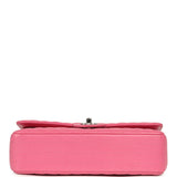 Pre-owned Chanel Medium Classic Chevron Double Flap Bag Pink Caviar Silver Hardware - Thumbnail View 6