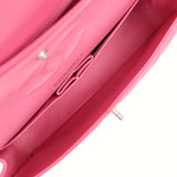 Pre-owned Chanel Medium Classic Chevron Double Flap Bag Pink Caviar Silver Hardware - Thumbnail View 10