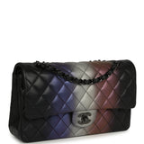 Pre-owned Chanel Medium Classic Double Flap Bag Black Ombre Calfskin Black Hardware - Thumbnail View 2