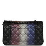 Pre-owned Chanel Medium Classic Double Flap Bag Black Ombre Calfskin Black Hardware - Thumbnail View 4