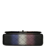 Pre-owned Chanel Medium Classic Double Flap Bag Black Ombre Calfskin Black Hardware - Thumbnail View 6