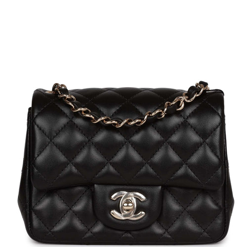 Chanel Crystal Pearl Crush Drawstring Bag Black Velvet Light Gold Hardware