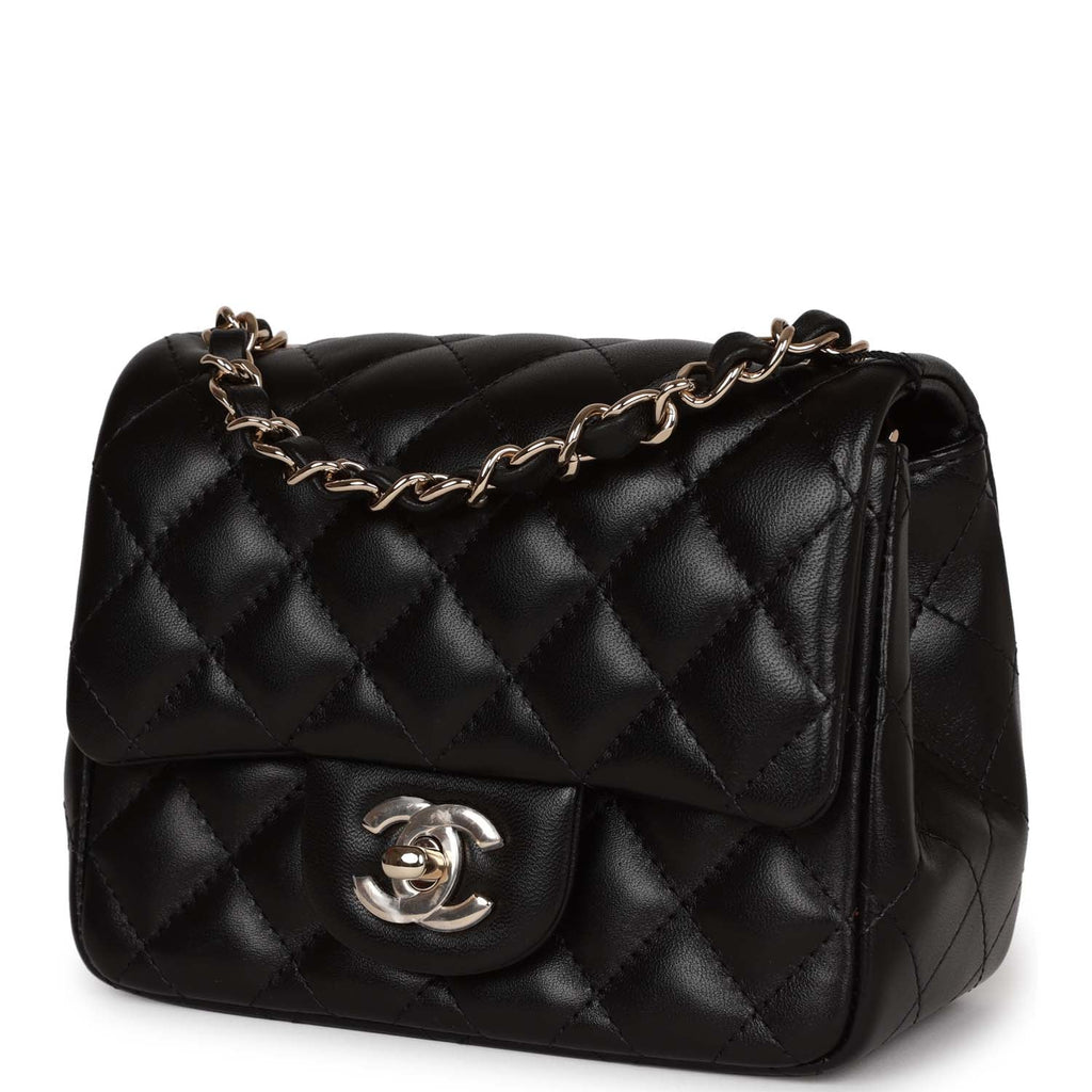 Chanel - Mini Square Classic Flap Bag - Gold Goatskin 21P