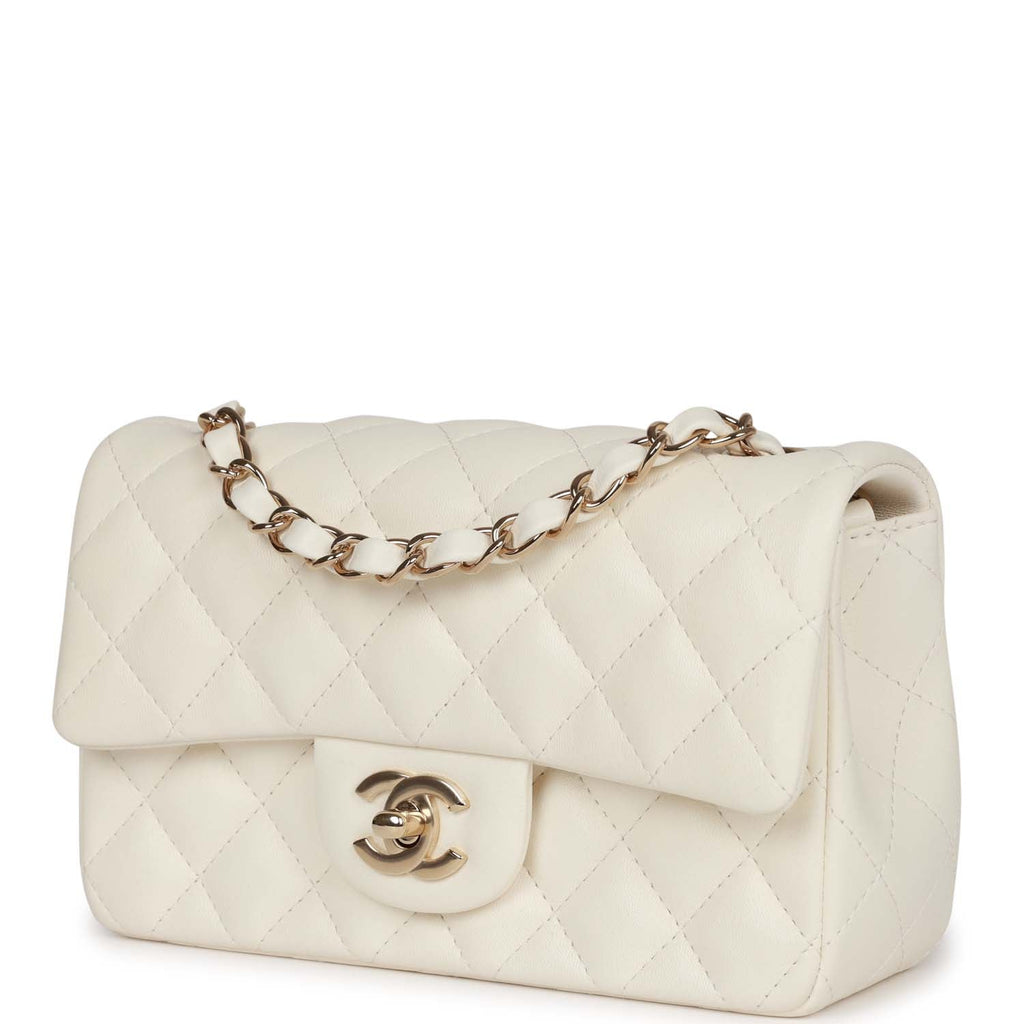 Chanel White Quilted Lambskin Rectangular Mini Classic Flap – Madison  Avenue Couture