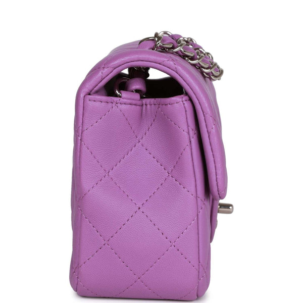 chanel flap bag purple