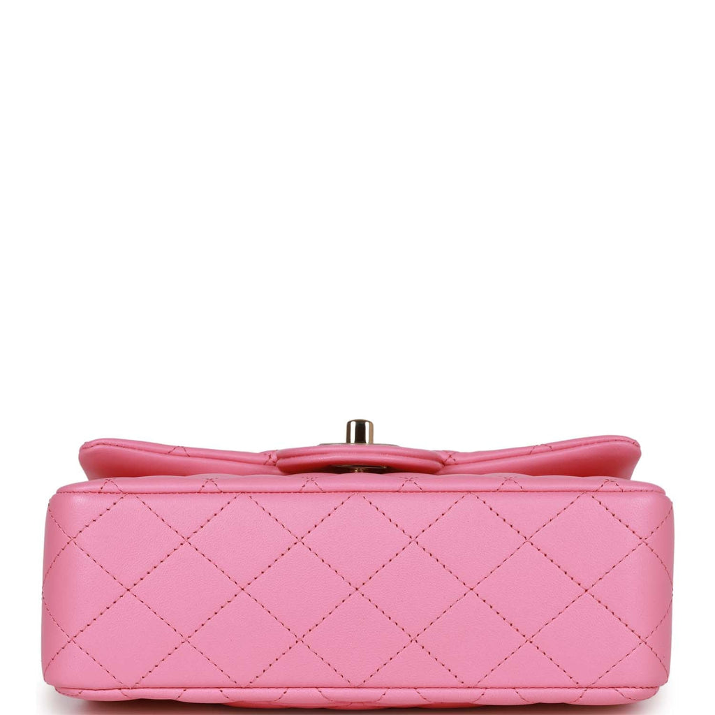 Chanel Pink Quilted Lambskin Mini Classic Flap Bag Light Gold Hardware,  2023 Available For Immediate Sale At Sotheby's