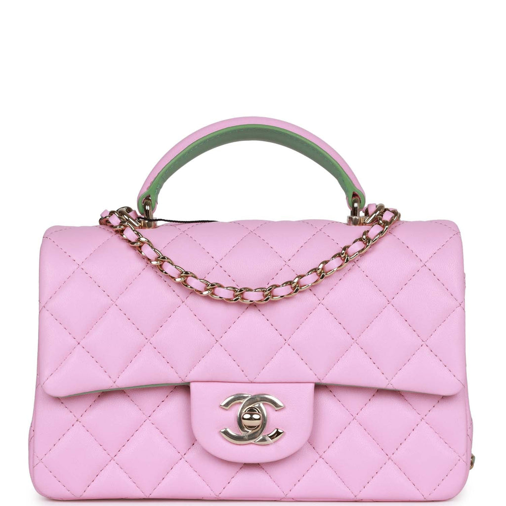 pink chanel bag mini leather