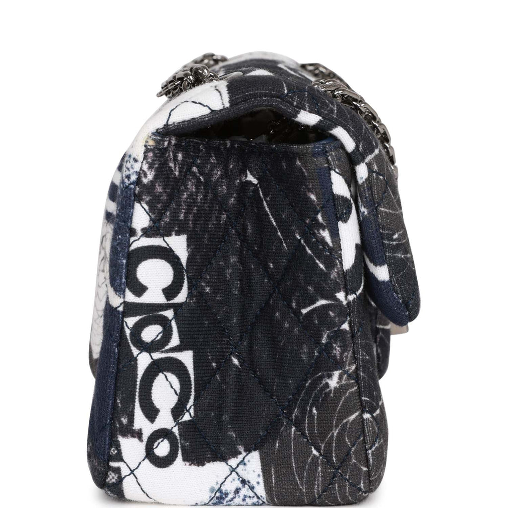 Chanel Vintage Jersey Mini Square Flap Bag - Black Crossbody Bags