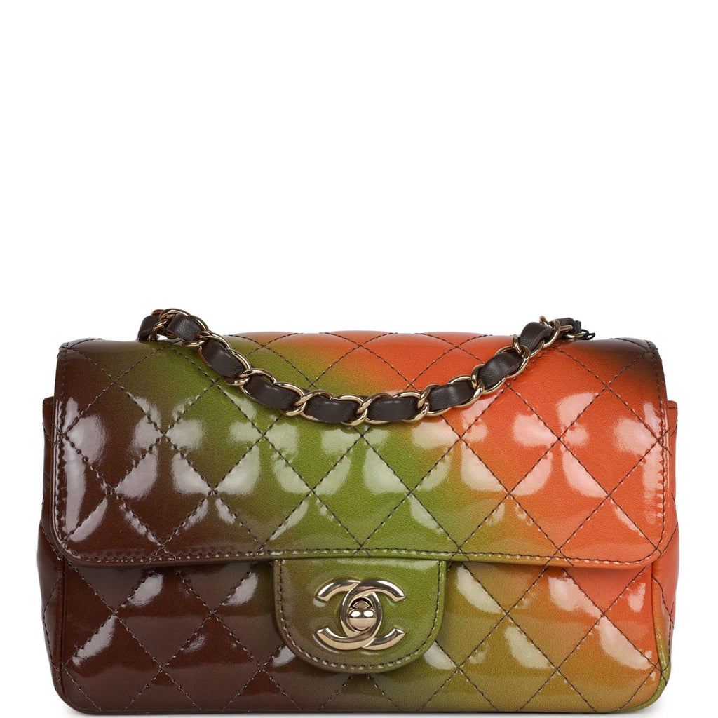 Chanel Senegal Collection Sunset Patent Leather Mini Classic