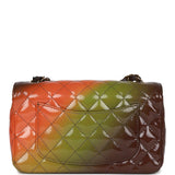 Chanel "Senegal Collection" Sunset Patent Leather Mini Classic Flap Bag Light Gold Hardware