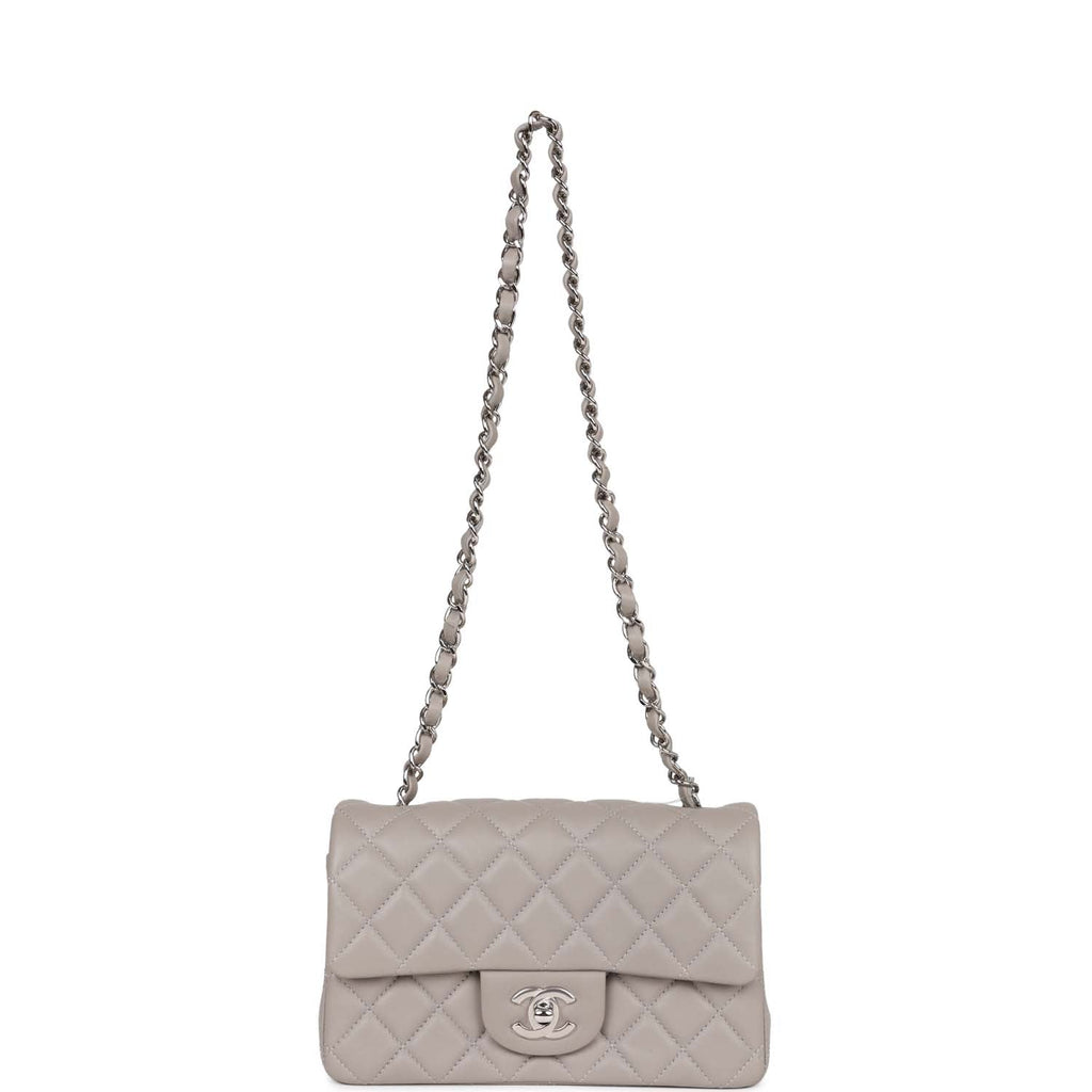 Chanel Small Classic Flap Grey 22C - Designer WishBags