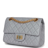 Chanel Metallic Gold Leather 2.55 Mini 224 Reissue Flap Bag For Sale at  1stDibs