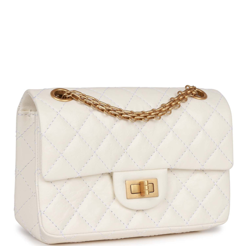 Zealot Hør efter skrive et brev Chanel Mini Reissue 224 2.55 Flap White Aged Calfskin Antique Gold Har –  Madison Avenue Couture
