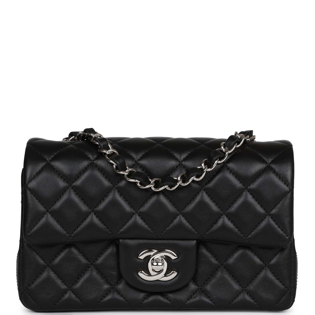 Chanel Black Quilted Lambskin Mini Square Classic Single Flap Silver  Hardware, 2020 Available For Immediate Sale At Sotheby's