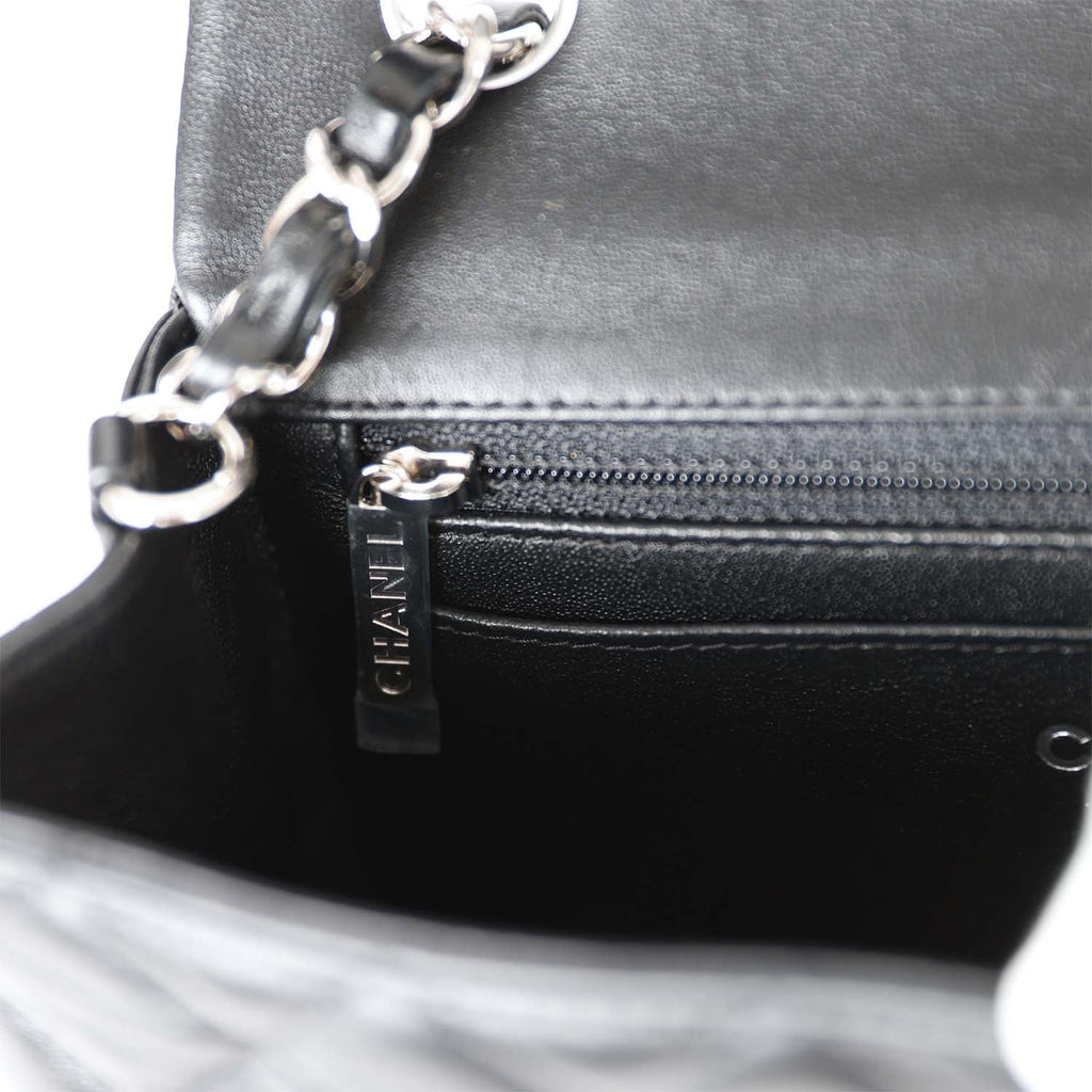 Chanel Rectangular Flap Quilted Diamond Mini Black