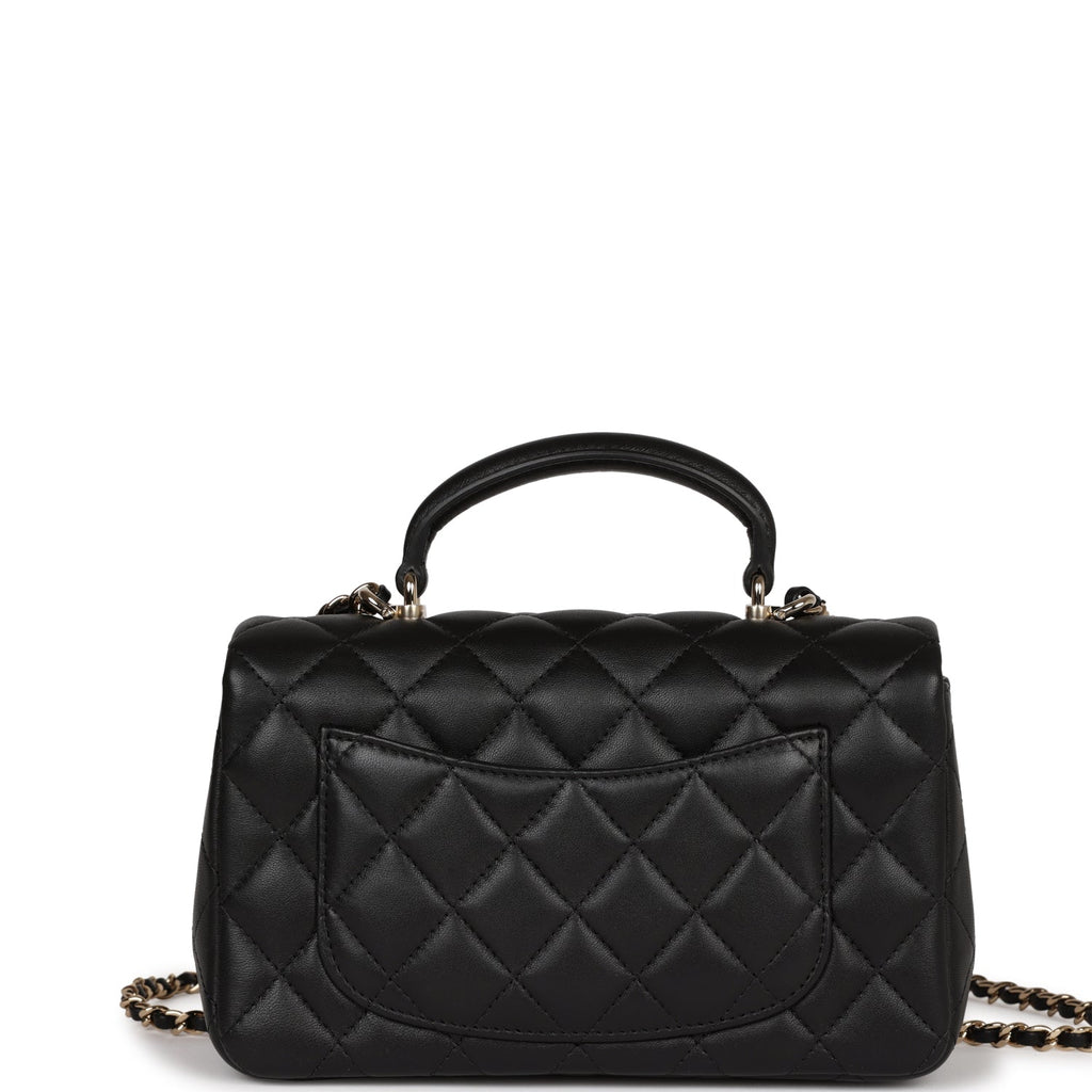 Black Quilted Calfskin Mini Fashion Therapy Bag Gold Hardware, 2020