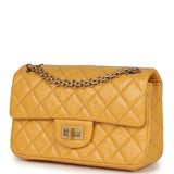 Chanel Mini Reissue 224 2.55 Flap Yellow Aged Calfskin Antique Gold Hardware