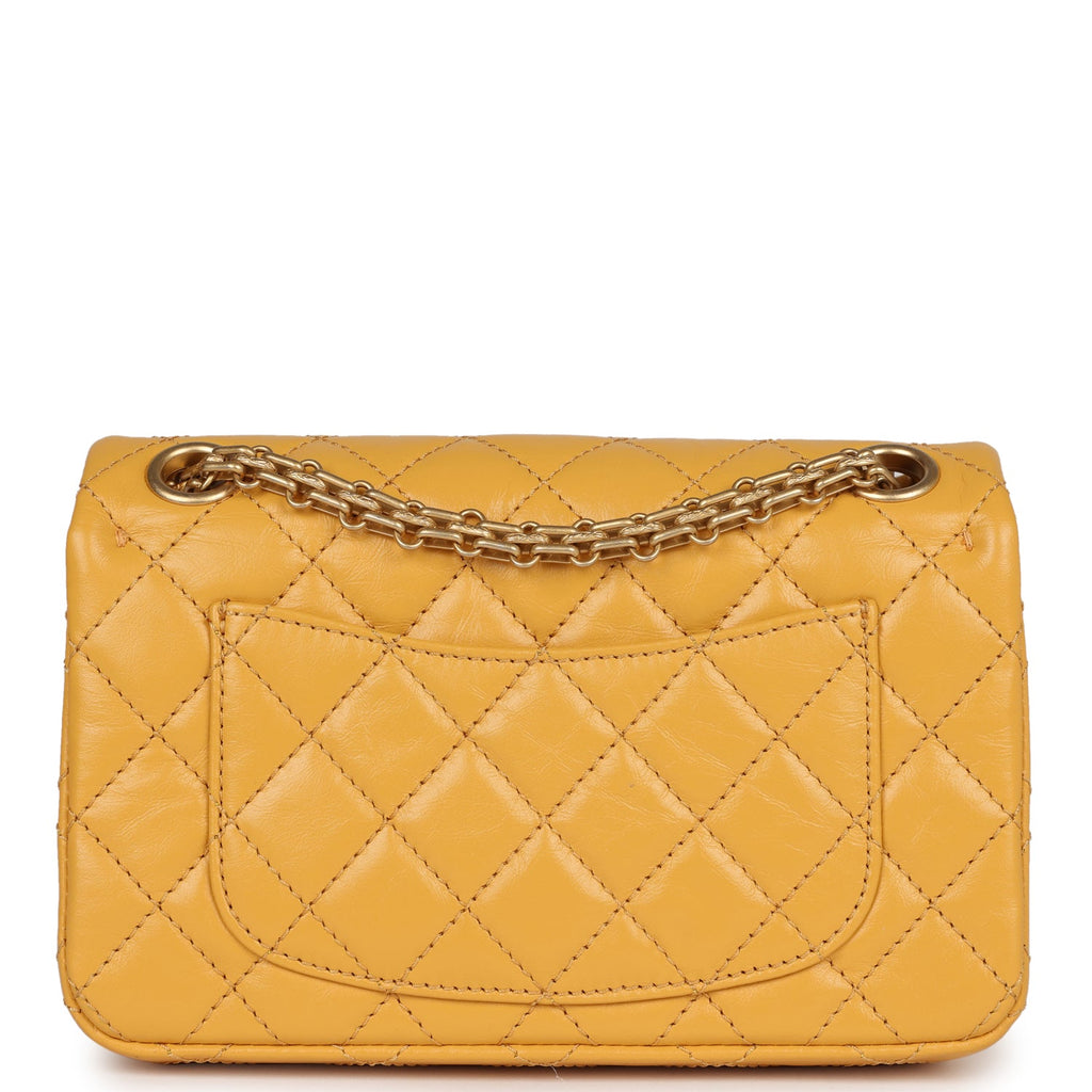 Pre-owned Chanel Mini Reissue 224 2.55 Flap Rose Gold Calfskin Rose Go –  Madison Avenue Couture