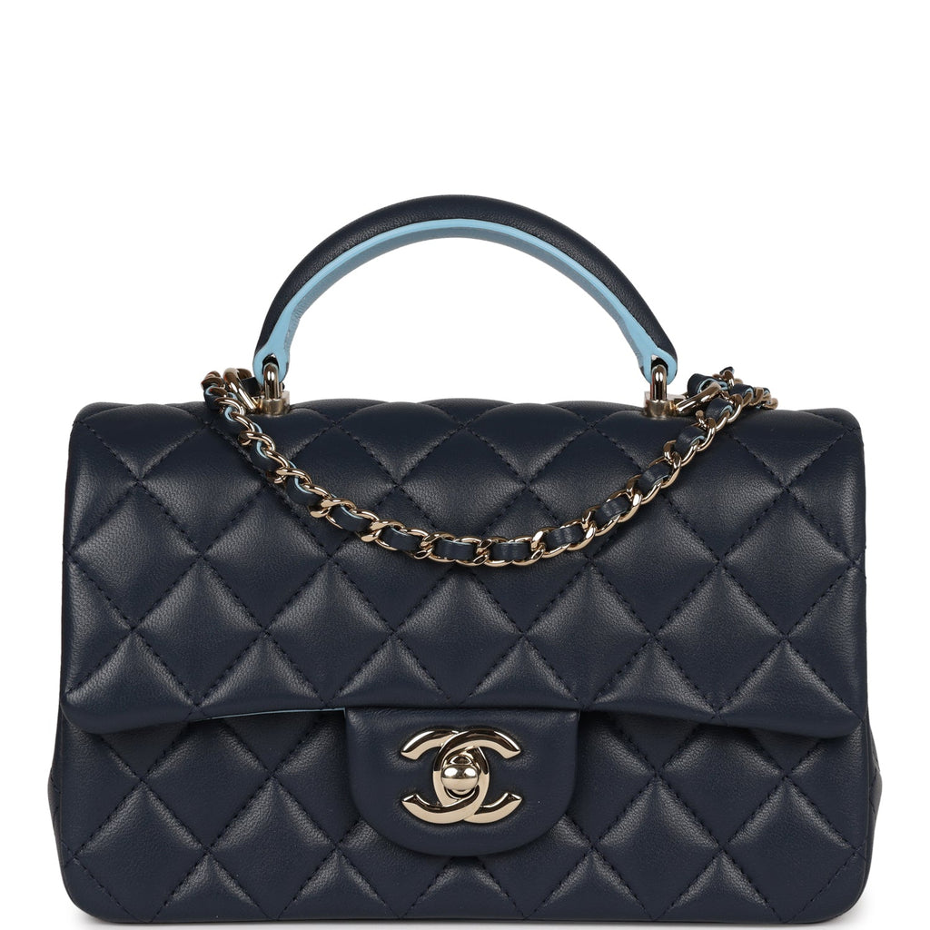 Chanel Quilted Lambskin Dual Handle Flap Bag
