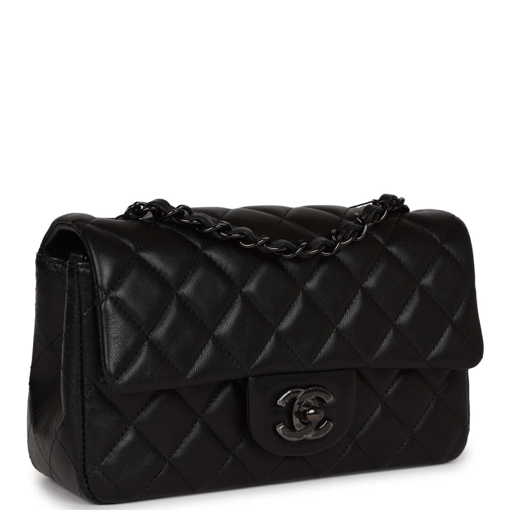 Just listed! Authentic Chanel Black Lambskin Rectangular Mini with