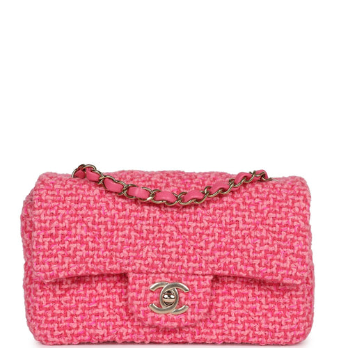 Chanel Brown Mini Tweed Flap Crossbody Bag Cloth ref.953426 - Joli