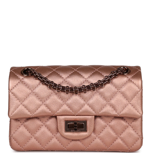 Split Leather Crossbody Chanel-Style Bag with twisted flap. B2B Dresde