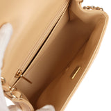 Chanel Mini Classic Square Flap Beige Lambskin Gold Hardware