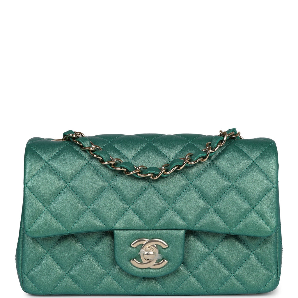 Green chanel classic flap Clearance