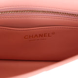 Chanel Pearl Crush Mini Rectangular Flap Dark Pink Lambskin Brushed Gold Hardware