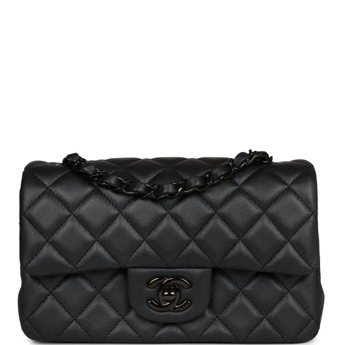 CHANEL Bullskin Stitched Medium Shopping Bag Black 1311307