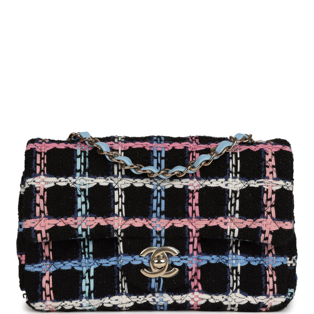 Chanel 3 Compartment Flap Bag Quilted Multicolor Tweed Medium - ShopStyle