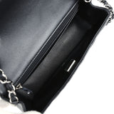 Chanel Mini Classic Flap Rectangle Black Lambskin Silver Hardware