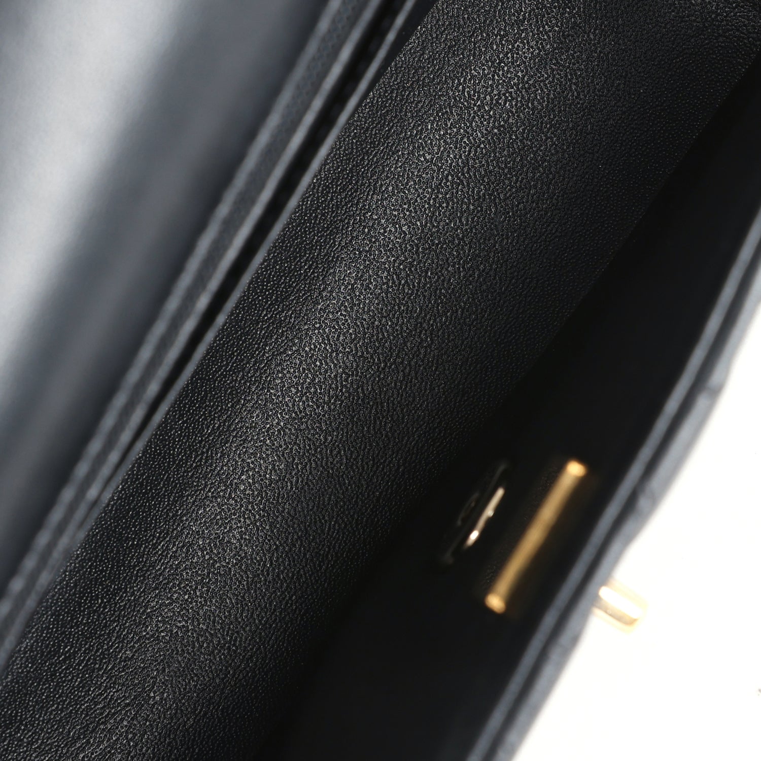Pre-owned Chanel Mini Rectangular Flap with Top Handle Black Lambskin