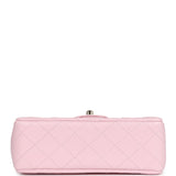 Chanel Mini Classic Rectangular Flap Bag Light Pink Lambskin Light Gold Hardware
