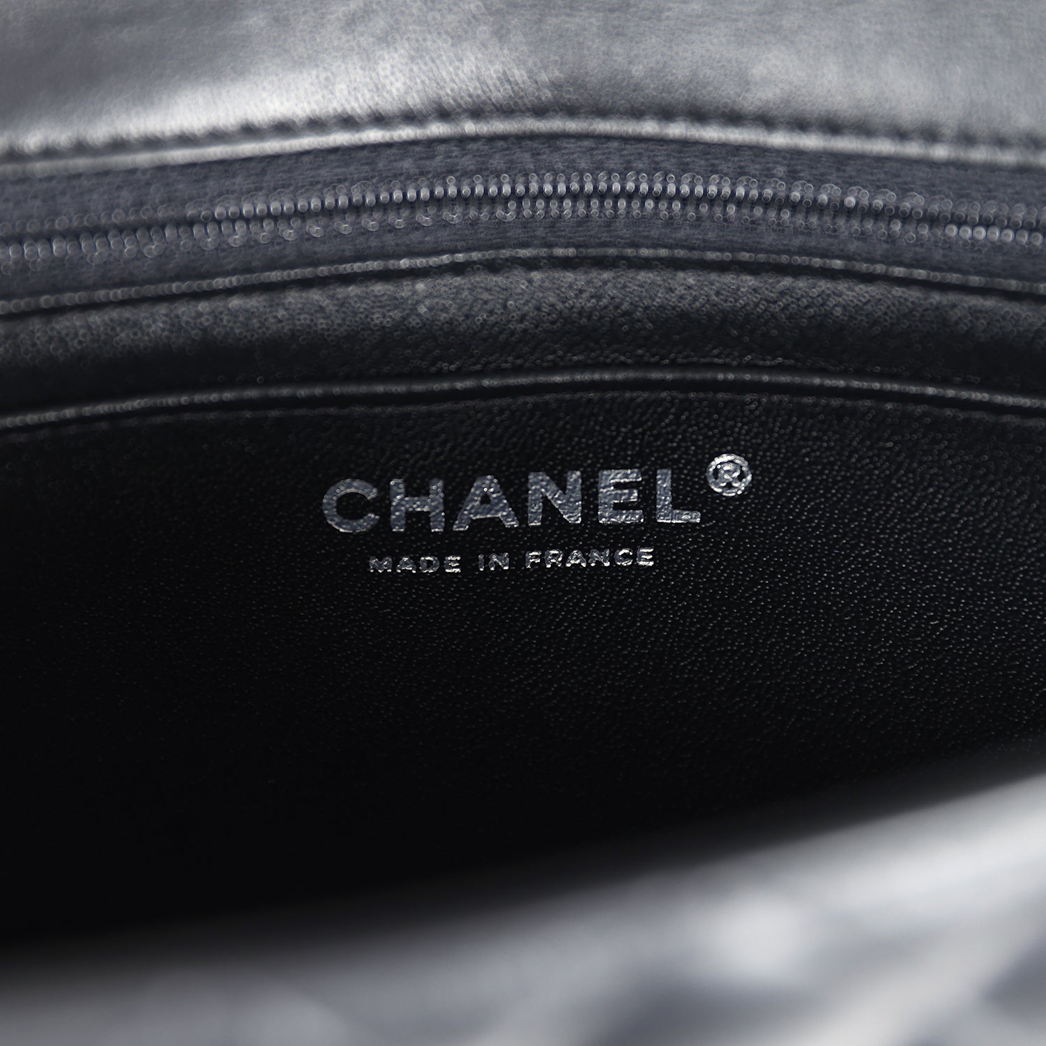 Chanel Mini Classic Rectangular Flap Bag Black Lambskin Silver Hardwar