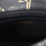 Chanel Mini Rectangular Flap Black and Gold Aged Calfskin Antique Gold Hardware