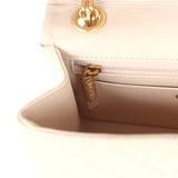 Pre-owned Chanel Mini Reissue 224 2.55 Flap Bag Beige Aged Calfskin Antique Gold Hardware