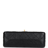 Chanel Mini Reissue 224 2.55 Flap Bag Black Crumpled Aged Calfskin Antique Gold Hardware