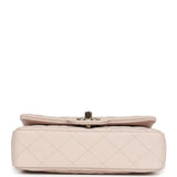 Chanel Mini Rectangular Flap Bag Light Beige Lambskin Light Gold Hardware