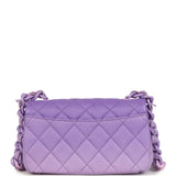 Chanel Mini Rectangular Flap Bag Ombre Purple Caviar Lacquered Metal Hardware
